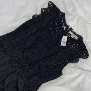 Loft black lace dress